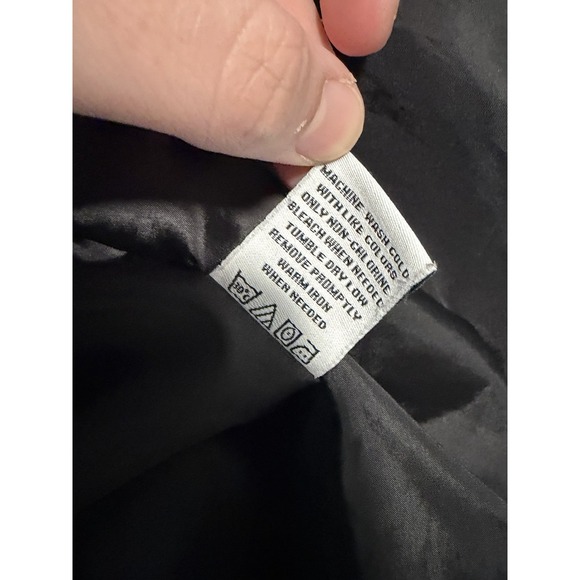 Huf Bomber Jacket Mens Large Black White Skater Full Button "HUF dirtbags" - Picture 12 of 12